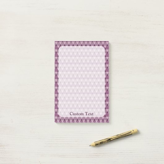 Triangles Pattern Post-it® Notes (Op bureau)