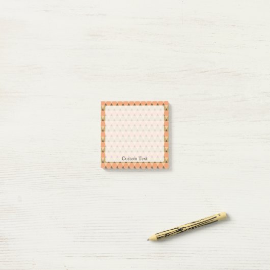 Triangles Pattern Post-it® Notes (Op bureau)