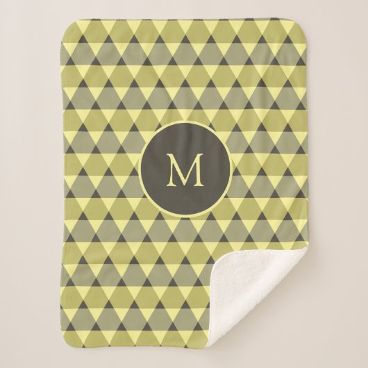 Triangles Pattern Sherpa Deken (Voorkant)