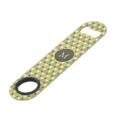 Triangles Pattern Speed Flessenopener (Voorkant Gekanteld)