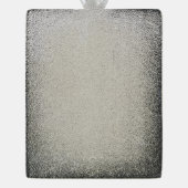 Triangles Pattern Verzilverd Banner Ornament (Achterkant)