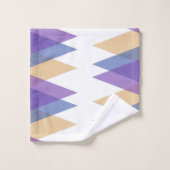 Triangles pourpre, bleu et jaune (Gant de toilette)