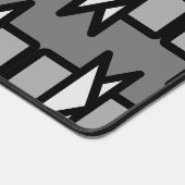Triangles & Rectangles Design moderne, gris & noir (Coin)