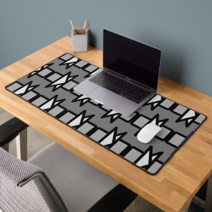 Triangles & Rectangles Design moderne, gris & noir