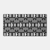 Triangles & Rectangles Design moderne, gris & noir (Recto)