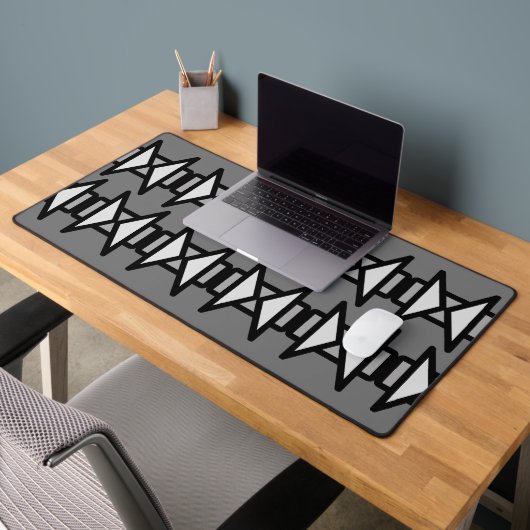Triangles & Rectangles, Gris Moderne & Noir, Vs 2 (Bureau 2)