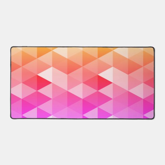 triangles rétro néon rose orange motif (Recto)