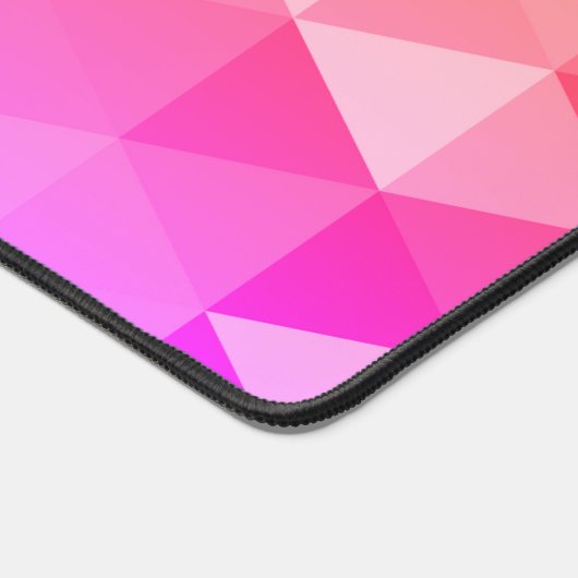 Triangles rétro-néon rose orange motif Monogramme (Coin)