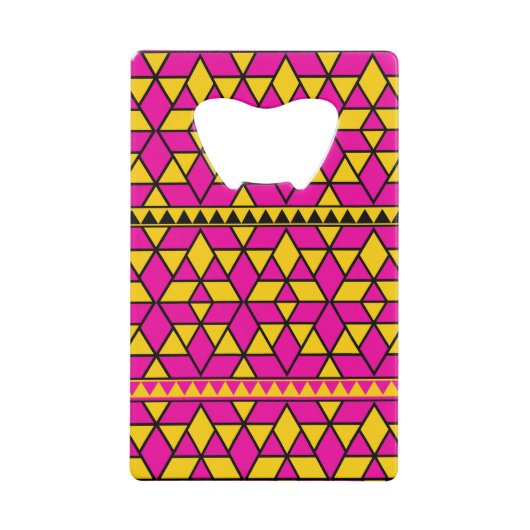 Triangles rose et jaune Motif (Devant)