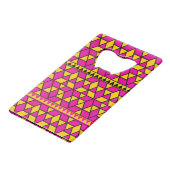Triangles rose et jaune Motif (Devant Angle)