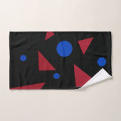 Triangles rouges, cercles bleus (Serviette à main)