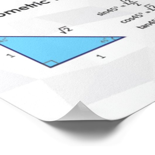 Triangles Spéciaux - Poster Math (Coin)