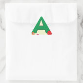 Triangulaire Apple Letter A Sticker (Sac)