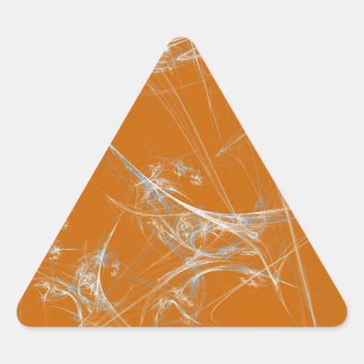 Triangulaire Araignée Web Fractale Arrière-planTriangle Sticker (Devant)