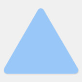 Triangulaire Bébé Bleu Triangle Sticker (Devant)