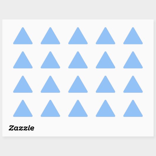 Triangulaire Bébé Bleu Triangle Sticker (Feuille)