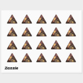 Triangulaire Fireworks - Sticker (Feuille)