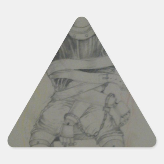 Triangulaire Freedom Love Triangle Sticker Peace and Unity (Devant)