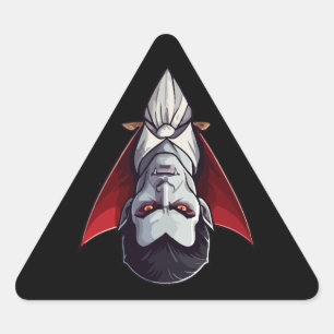Triangulaire 🦇 gothique Vampire Sticker noir 🖤 🎃