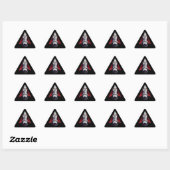 Triangulaire 🦇 gothique Vampire Sticker noir 🖤 🎃 (Feuille)