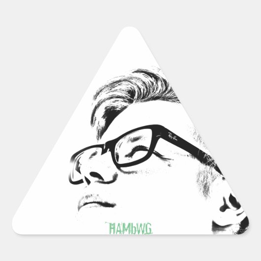 Triangulaire HAMbWG - Sticker - Hipster (Devant)