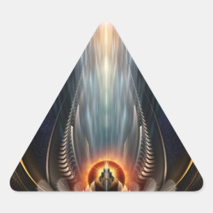 Triangulaire Imperial View Fractal Art Triangle Sticker