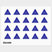 Triangulaire Marque d'affaires sur Sticker triangle bleu (Feuille)