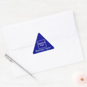Triangulaire Marque d'affaires sur Sticker triangle bleu (Enveloppe)