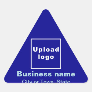 Triangulaire Marque d'affaires sur Sticker triangle bleu