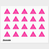 Triangulaire Marque d'affaires sur Sticker triangle rose (Feuille)