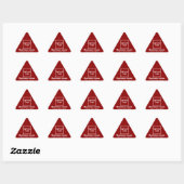 Triangulaire Marque d'affaires sur Sticker triangle rouge (Feuille)