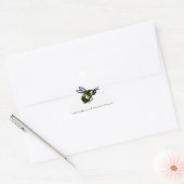 Triangulaire Miel Bee Customisé Insect Art Sticker Bug Étiquett (Enveloppe)