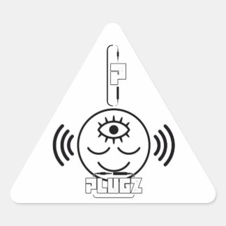 Triangulaire Plugz Sticker