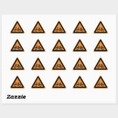 Triangulaire Signal d'avertissement de vélo Sticker (Feuille)