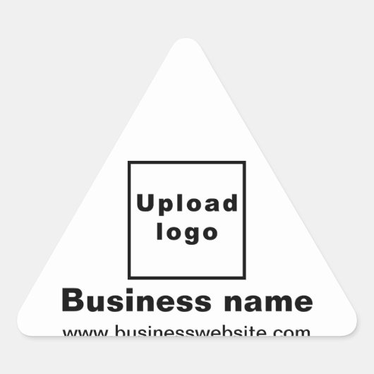 Triangulaire Site d'affaires sur Sticker Triangle Blanc (Devant)