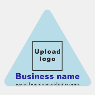 Triangulaire Site d'affaires sur Sticker Triangle bleu clair