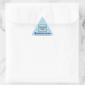 Triangulaire Site d'affaires sur Sticker Triangle bleu clair (Sac)