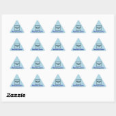 Triangulaire Site d'affaires sur Sticker Triangle bleu clair (Feuille)