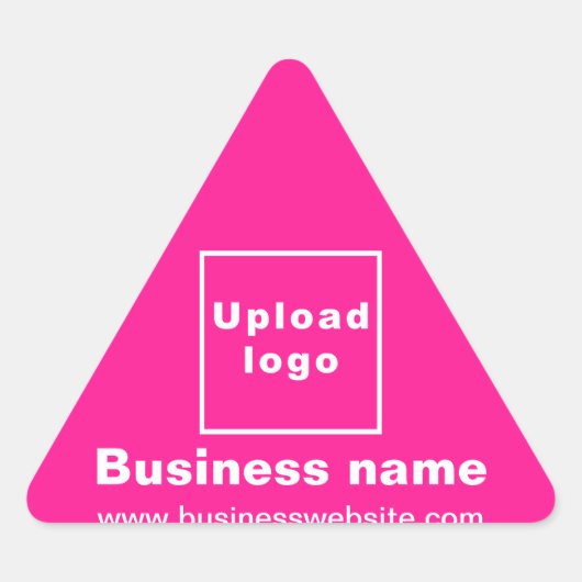 Triangulaire Site d'affaires sur Sticker Triangle Rose (Devant)