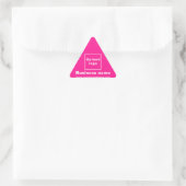 Triangulaire Site d'affaires sur Sticker Triangle Rose (Sac)