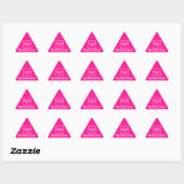 Triangulaire Site d'affaires sur Sticker Triangle Rose (Feuille)