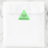 Triangulaire Site d'affaires sur Sticker Triangle Vert clair (Sac)
