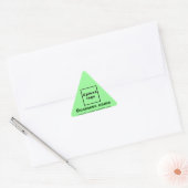 Triangulaire Site d'affaires sur Sticker Triangle Vert clair (Enveloppe)
