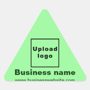 Triangulaire Site d'affaires sur Sticker Triangle Vert clair