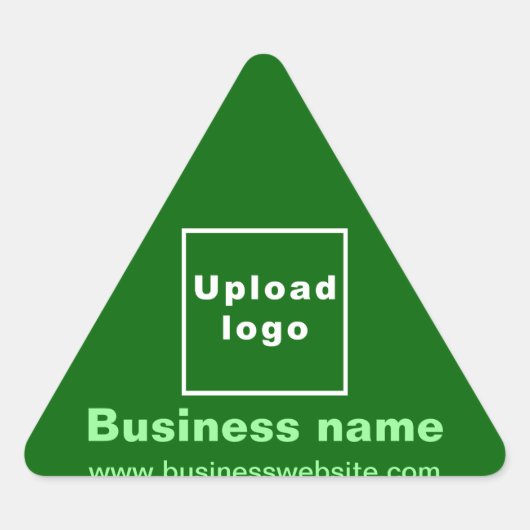 Triangulaire Site Web d'affaires sur Sticker Triangle Vert (Devant)