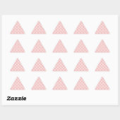 Triangulaire Sticker À damiers triangle Coeur rose (Feuille)