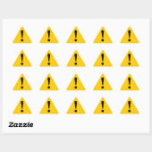 Triangulaire Sticker Attention Sticker Exclamation Équipement d (Feuille)