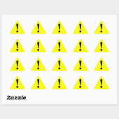 Triangulaire Sticker Attention Sticker Exclamation Équipement d (Feuille)