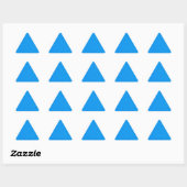 Triangulaire Sticker bleu (Feuille)