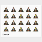 Triangulaire Sticker chaotique J-Rilla et Triangle du crâne (Feuille)